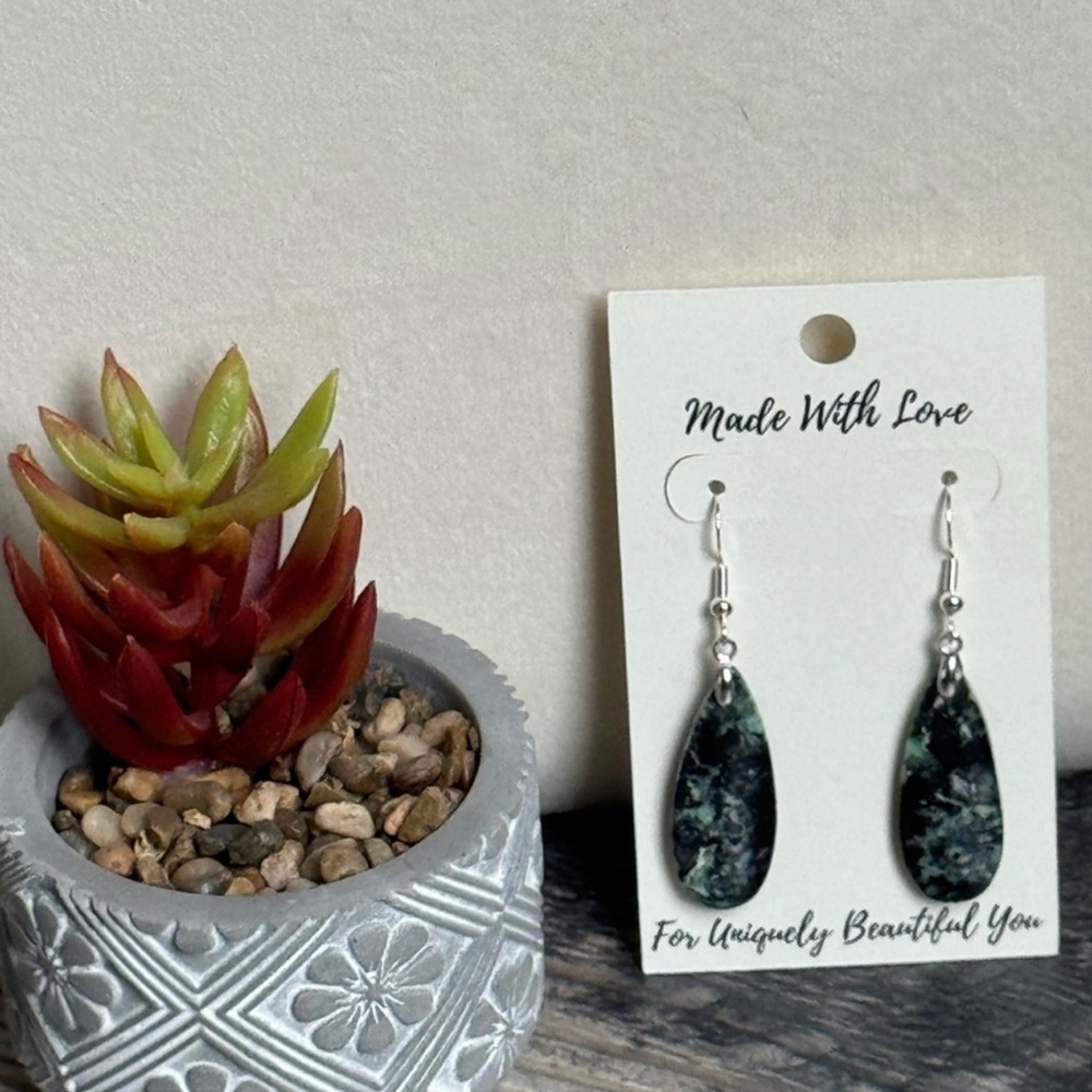 Handcrafted Turquoise Sterling Silver Earrings